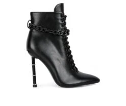 Women's London Rag Moulin Lace Up Stiletto Booties