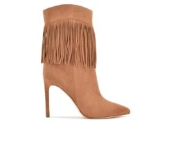 Women's Nine West Tries Heeled Fringe Booties