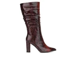 Women's New York And Company Earla Mid Calf Heeled Boots -Shoe Carnival Sales 1 1827