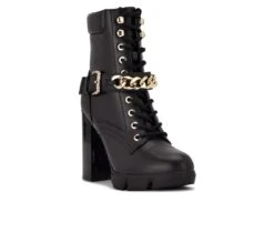Women's Nine West Vilage Lace Up Heeled Booties -Shoe Carnival Sales 2 1008