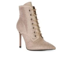 Women's London Rag Head On Lace Up Stiletto Booties -Shoe Carnival Sales 2 720