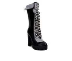 Women's London Rag Igloo Knee High Lace Up Heeled Boots -Shoe Carnival Sales 2 860