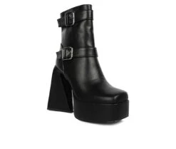 Women's London Rag Hot Cocoa Platform Heeled Booties -Shoe Carnival Sales 2 931