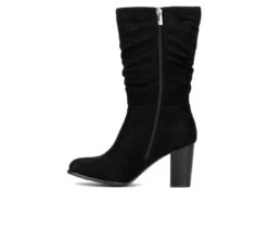 Women's New York And Company Amena Mid Calf Heeled Boots -Shoe Carnival Sales 3 1001