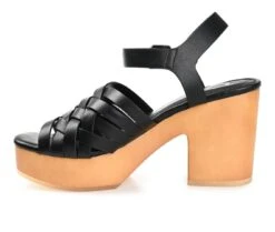 Women's Journee Collection Addisyn Platform Block Heel Sandals -Shoe Carnival Sales 3 25